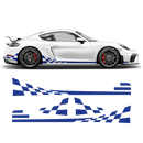 Checkered Side Graphic Design, Cayman / Boxster