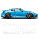 Checkered Side Graphic Design, Cayman / Boxster