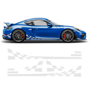 Checkered Side Graphic Design, Cayman / Boxster