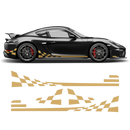 Checkered Side Graphic Design, Cayman / Boxster