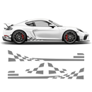 Checkered Side Graphic Design, Cayman / Boxster