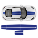 Exclusive Contoured Double Stripes Over The Top, Cayman / Boxster Decals - autodesign.shop