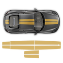 Exclusive Contoured Double Stripes Over The Top, Cayman / Boxster Decals - autodesign.shop