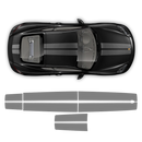 Exclusive Contoured Double Stripes Over The Top, Cayman / Boxster Decals - autodesign.shop