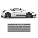 Martini THIN Racing stripes LOGO, Carrera / Cayman / Boxster grayscale