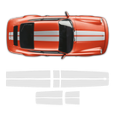 Exclusive Contoured Double Stripes Over The Top, for Classic Carrera