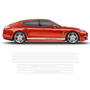 Racing Stripes, for Porsche Panamera black