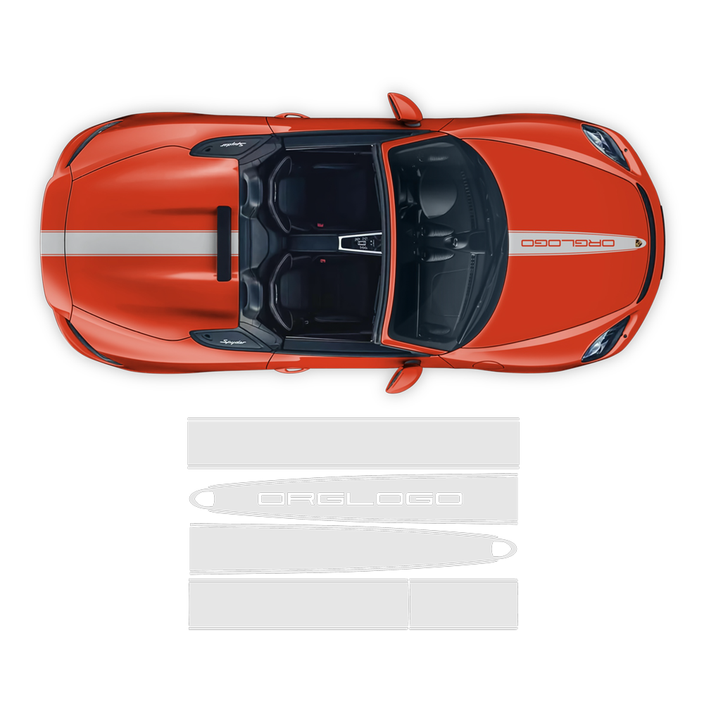 Design One Racing Decals Contoured Racing Decals set in one color, for Spyder 2005 - 2020