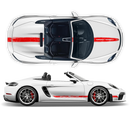 Scratched Racing Stripes set, for Spyder 2005 - 2020 black