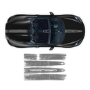 Scratched Racing Stripes set, for Spyder 2005 - 2020 black