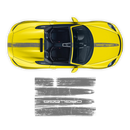 Scratched Racing Stripes set, for Spyder 2005 - 2020 black