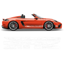 Scratched Racing Stripes set, for Spyder 2005 - 2020 black