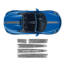 Scratched Two Colors Racing Stripes set, for Spyder 2005 - 2020