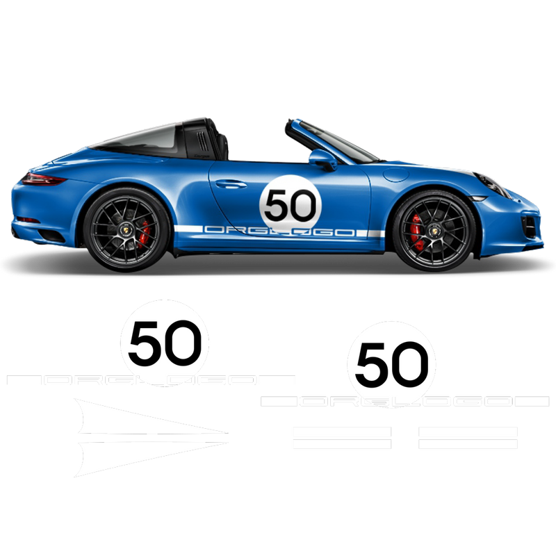 HERITAGE DESIGN graphic decals set, for Porsche Targa