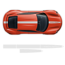 Racing stripes set, for Porsche Taycan