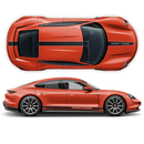 Racing stripes set in two colors, for Porsche Taycan