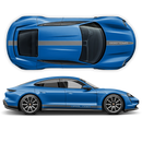 Racing stripes set in two colors, for Porsche Taycan