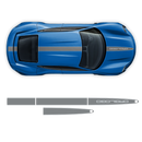 Racing stripes set in two colors, for Porsche Taycan