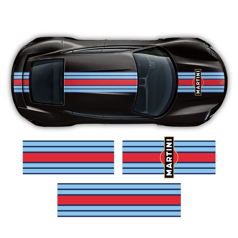 19' Martini Racing stripes, for Porsche Taycan