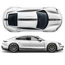 Scratched Racing stripes set, for Porsche Taycan