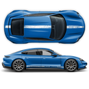 Scratched Racing stripes set, for Porsche Taycan