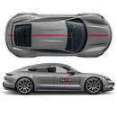 Scratched Thin Martini Racing Stripes Set, for Porsche Taycan