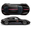 Scratched Thin Martini Racing Stripes Set, for Porsche Taycan