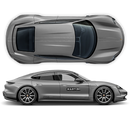 Scratched Thin Martini Racing Stripes Set, for Porsche Taycan