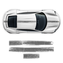 Scratched Thin Martini Racing Stripes Set, for Porsche Taycan