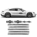 Scratched Thin Martini Racing Stripes Set, for Porsche Taycan