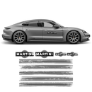 Scratched Thin Martini Racing Stripes Set, for Porsche Taycan