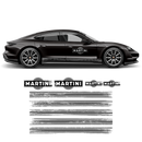 Scratched Thin Martini Racing Stripes Set, for Porsche Taycan
