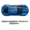 Scratched Racing stripes set two colors, for Porsche Taycan