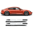 Scratched Racing stripes set two colors, for Porsche Taycan