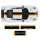 Stripes Over The Top, Carrera / Cayman / Boxster black