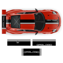Stripes Over The Top, Carrera / Cayman / Boxster black