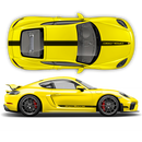 Contoured Racing Decals set in one color, Cayman / Boxster 2005 - 2024