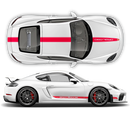 Contoured Racing Decals set in one color, Cayman / Boxster 2005 - 2024