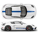 Contoured Racing Decals set in one color, Cayman / Boxster 2005 - 2024