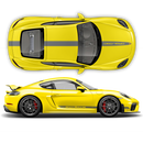 Contoured Racing Decals set in one color, Cayman / Boxster 2005 - 2024