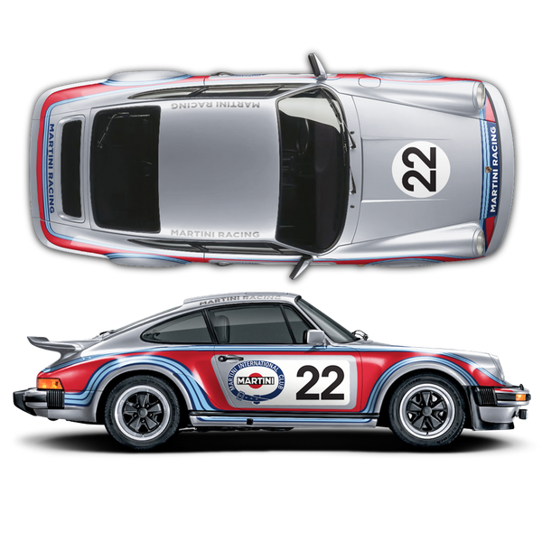 MARTINI PORSCHE 6 PORSCHE 907/8 セット 1/18 Porsche 911 993 RWB Bodykit Martini Racing No. 11 Model