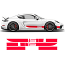 Sport Cup Edition Racing Stripes Set, Cayman / Boxster 2005 - 2020 Decals - autodesign.shop