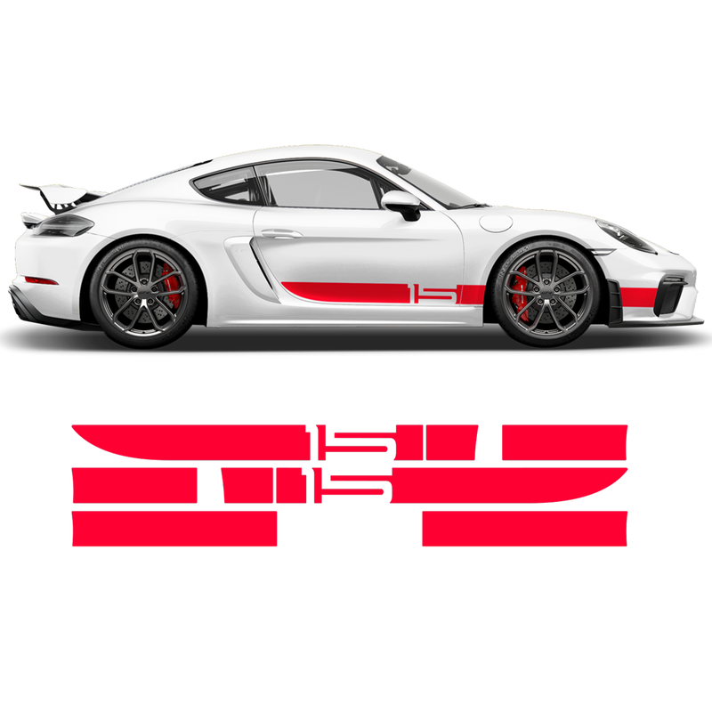 Sport Cup Edition Racing Stripes Set, Cayman / Boxster 2005 - 2020 Decals - autodesign.shop