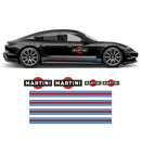 Thin Martini Racing Stripes Set, for Porsche Taycan