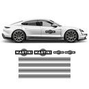 Thin Martini Racing Stripes Set, for Porsche Taycan