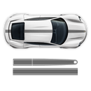 Thin Martini Racing Stripes Set, for Porsche Taycan