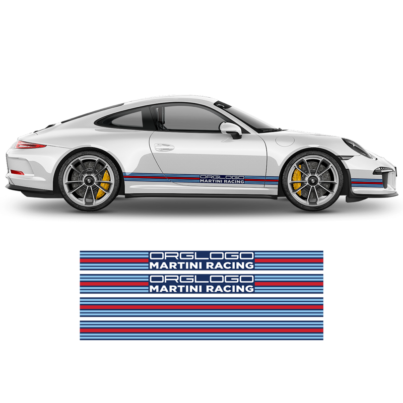 Martini THIN Racing stripes LOGO, Carrera / Cayman / Boxster