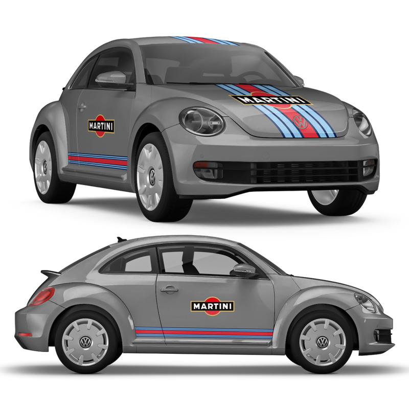 Martini Racing stripes, for VW New Beetle