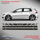 VW Golf 7 R LINE rocker panel decals 2012 - 2019 Decals - autodesign.shop