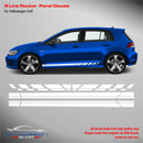 VW Golf 7 R LINE rocker panel decals 2012 - 2019 Decals - autodesign.shop